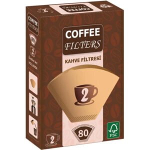 Coffee Filters Caffeo No2 80 Adet Kahve Filtre Kağıdı